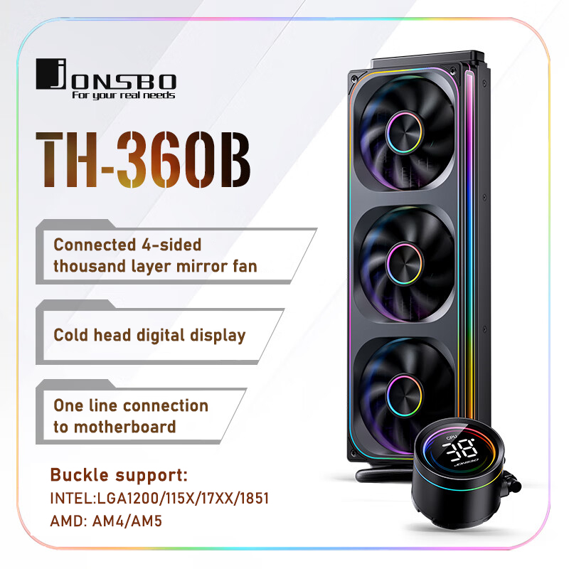 Jonsbo TH-360 AIO CPU تبريد سا - مراجعة Pc Water Cooling وسعره